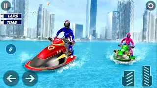 Water Jet Ski Boat Racing Shooting 3D - Boat Games - Android Gameplay