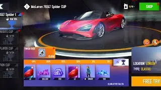 Asphalt 8 McLaren 765lt Spider Cup 🌟 56:016 London McLaren 765lt Spider free try ⚡ #7EGOO A8 Up. 73