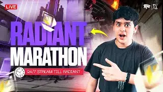 STREAMING UNTIL I BECOME RADIANT | 24/7 Live&nbsp;Marathon | !rules !upi !sleepcam | Valorant India Live