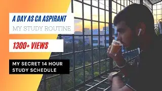 A DAY AS CA ASPIRANT - FULLY DETAILED - 5 MONTHS OF THIS ROUTINE EVERYDAY!