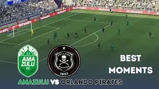 Amazulu vs Orlando Pirates | Best Moments - PSL 2024-25 | Realistic Simulation | Pes 21 Gameplay