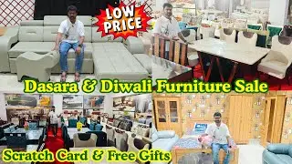 Dasara & Diwali Furniture Sale 2025 | Scratch Card & Free Gifts 🎁 Cheapest Market Hyderabad