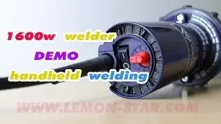 Handheld hot air welder blower working demo for buyer