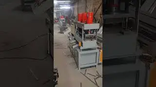 Serrated Press Lock Steel Grating Bar Punching and Cutting Machine #punchingmachine #steelgrating