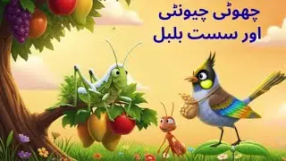 #small ant and lazy nightingale And Grasshopper چھوٹی چیونٹی 🐜 اورسست بلبل # #kids Quraniczone 