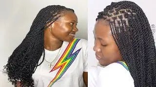 Knotless Senegalese Twist // EVERYTHING YOU NEED TO KNOW // SLOW MOTION
