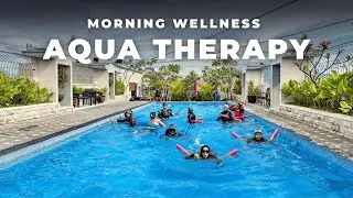 Morning Wellness at SkyPool | Aqua Therapy at Grand Senyum Hotel