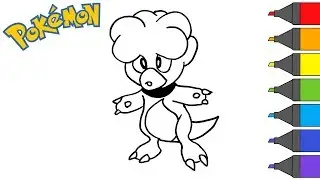 Pokemon Magby | How to Draw | Pokemon Coloring Book | ARTSY KIDS