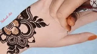 Simple and beautiful cone designs | Flower mehndi design | Arabic mehndi design simple flower