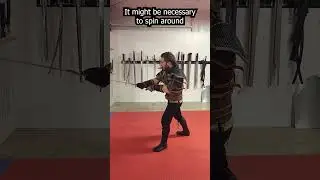 REALISTIC Witcher Sword Spinning?! #sword #shorts