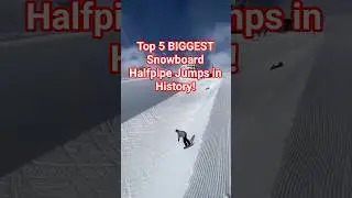 5 САМЫХ БОЛЬШИХ прыжков в хафпайпе в истории сноубординга! 🏂🔥 #Шорты #экстремальныевидыспорта #сн...