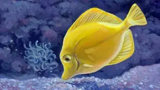 Painting Together with Acrylic! Lesson 2: Dive into painting colorful fish