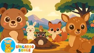 Pop Goes The Mole 🐹⭐ | Fun Pop-Along Rhyme For Kids | Singaroo Songs