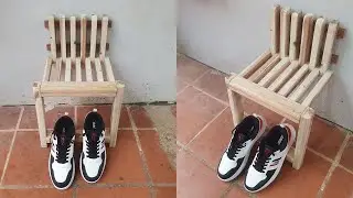 Homemade DIY Making Woodworking Fix wall Chair