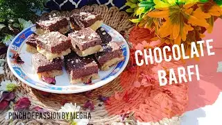 चाकलेट बर्फी रेसिपी |Easy Chocolate Burfi Recipe |Holi Special Mava Burfi |2 layered Chocolate Burfi