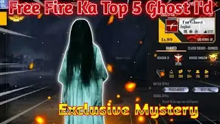 FREE FIRE TOP 5 GHOST 👻 🔥 I'D | GHOST I'D KA BAAB🔥🔥| FREE FIRE  UNIQUE I'd || #freefire