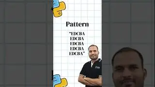 Python Charchter Pattern Explained in 3 Minutes By Zafar Khan Sir