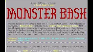 Monster Bash - video game Slideshow demo - PC MS-DOS, 1993