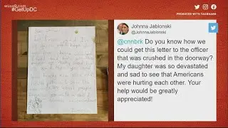 10-year-old girl pens get well card for injured DC officer | Get Uplifted