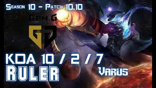 Gen Ruler VARUS vs SIVIR ADC - Patch 10.10 KR Ranked