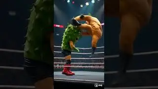 WWE vagetable fight #shorts #WWE #viral #reels #cartoon