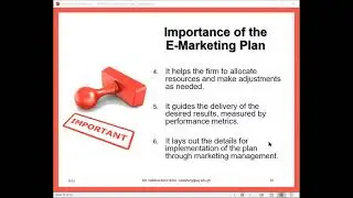 MKTG 403 Session 3 - E-marketing Plan