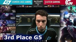 CLG vs CG - Game 5 | 3rd Place S9 LCS Summer 2019 PlayOffs | CLG vs Clutch Gaming G5
