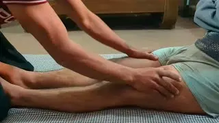 ASMR Dasi Wrestler Legs Thai & feet Massage by Master Foji