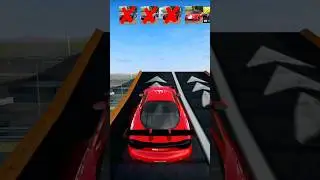 Top 4 Best SuperCars Ramps Challenge // Who will Win?🤔 // Extreme Car Driving Simulator #shorts EP37