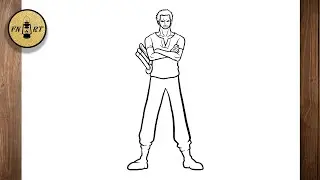 How to draw zoro full body easy step by step