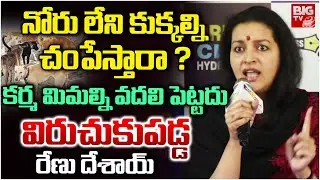 కర్మ మిమల్ని వదలి పెట్టదు | Renu Desai Fires On Dogs Issue | BIG TV