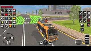 Bus Driving Euro Coach Bus Game Mode 2 CITY DRIVING Level 4 #busdriving #eurocoachsimulator #level4