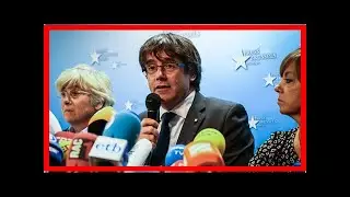 Breaking News Today Carles puigdemont and ex-ministers freed from custody in belgium