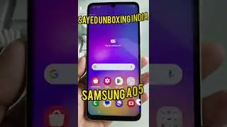 GALAXY A05 unboxing video#sayed unboxing India #new Lounching model#galaxy a05.