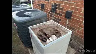 Several Goodman Weatherking & AirQuest Air Conditioners Running