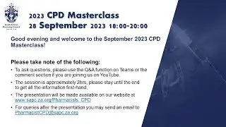 2nd Pharmacist CPD Masterclass 2023