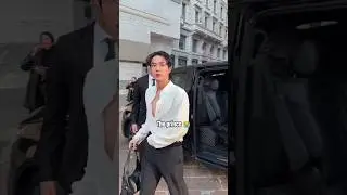 The screams for kim Seokjin 😭 Jin for Gucci fashion show 😎#jin #seokjin #bts #btsmember