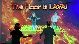 The floor is LAVA! Interactive game for children's amusement parks. Magicdynamics Software