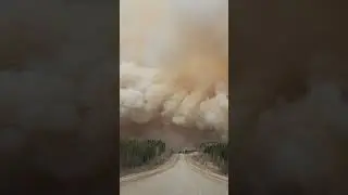 Scary forest fire in Alberta 😨🙏 #wildfire
