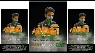 Happy republic day photo editing 26th January 2019 in photoshop tutorial