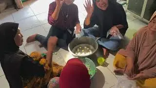 Pembuatan baso ikan tunul di kp peres pulo  panjang