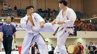 【新極真会】第37回全九州大会　男子軽量級決勝戦　大坪星太（新極真会　福岡支部）vs 横島克一（新極真会　練馬支部）SHINKYOKUSHINKAI KARATE