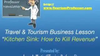 Online Travel Business - Tourism Professor : Kitchen Sink and Killing Revenue