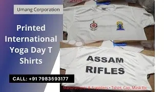 Printed International Yoga Day T Shirts - T Shirts Manufacturers, wholesalers & Exporters - #yoga