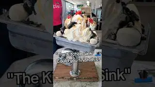Kitchen Sink Sundae at Angie's in Logan, Utah #challenge #icecream  #travel #dessert