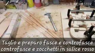 Costruzione violino,fasce e controfasce violino,liutaio Gabrieli Rubino violin maker