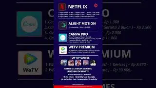 Netflix Premium Canva Pro Murah