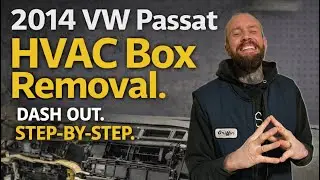 Снятие панели приборов, блока HVAC и центральной консоли VW PASSAT 2014 года