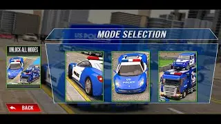 Us police car Transport Plane: Truck Sim Games SSG driving game