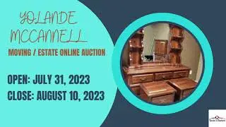 Yolande McCannell Moving/Estate Online Auction Sale Opening